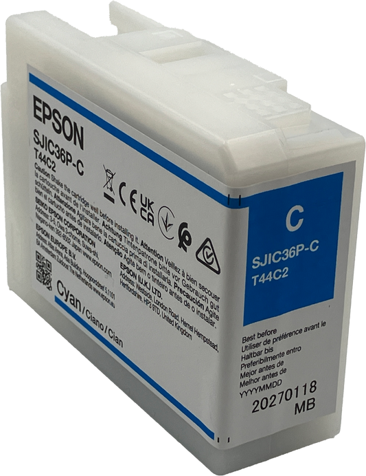 CYAN INK FOR EPSON-COLORWORKS C6000 / C6500 LABEL ROLL PRINTERS